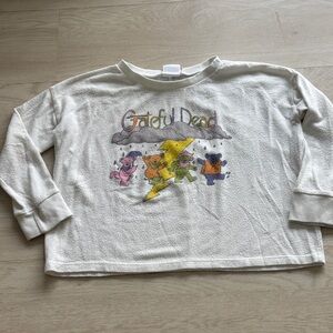 Junk Food Clothing Grateful Dead Kids Tee - Cream with Colorful Bears